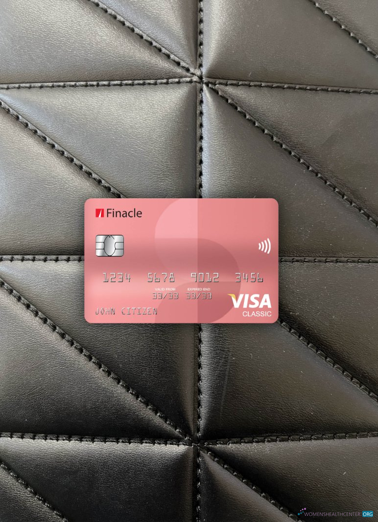 Download India Finacle bank visa classic card photolook front Photoshop template